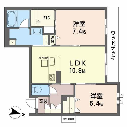 シャーメゾン　アンビエラの間取り