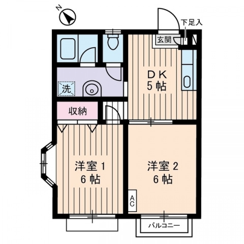 【間取り】 | ハイツ　マイルド