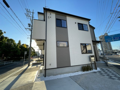 【外観】 | 守山区元郷1丁目 全3棟 1号棟＜仲介手数料無料＞大森小・大森中　新築一戸建て | 
不動産売買の事ならマックスバリュで住まい相談エムワイホームにお任せください。