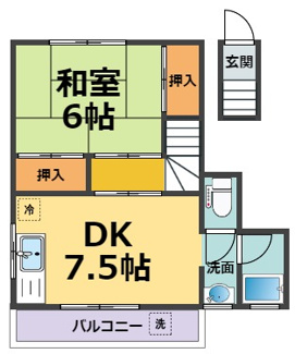 【間取り】 | 甲子園四番町アパート