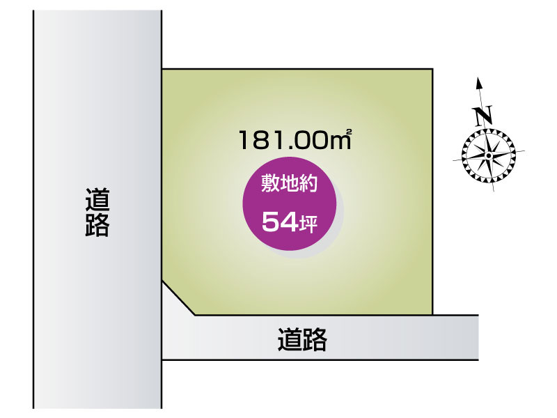 佐野市吉水駅前二丁目　区画図