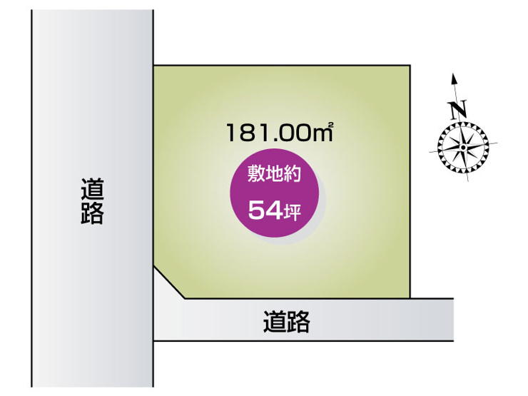佐野市吉水駅前二丁目　区画図