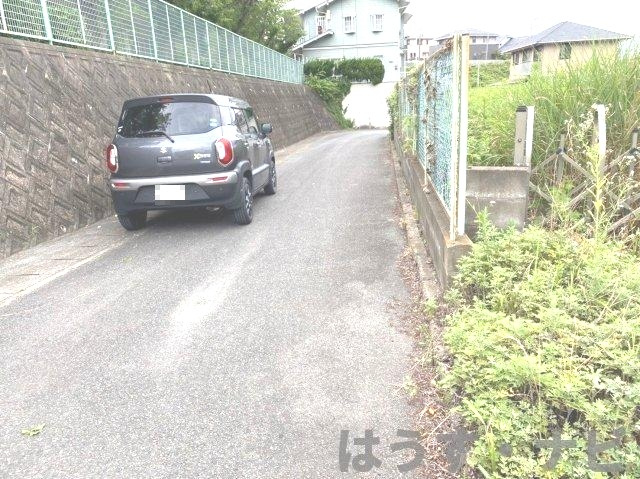 志免町吉原土地の前面道路含む現地写真|南側前面道路です！