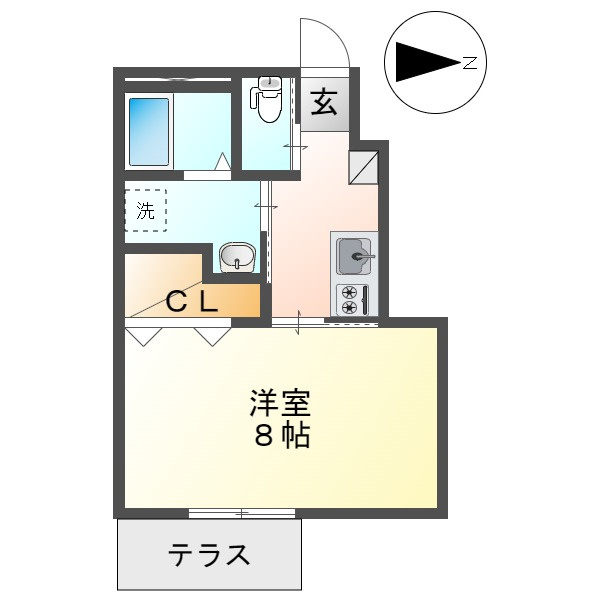 総社市井手のアパート
