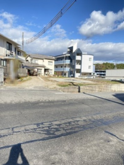 売土地　　伴中央2丁目の前面道路含む現地写真