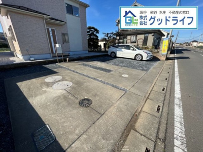 【駐車場】 | 深谷市 普済寺　中古戸建て　 | 駐車場　並列4台可能です！