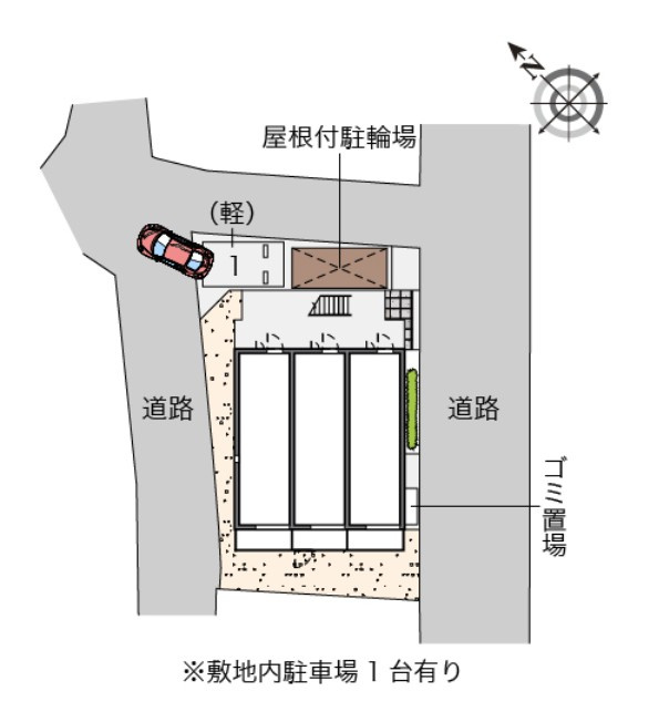 クレイノエンジョイライフの駐車場