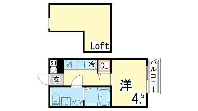 【間取り】 | CREST COURT鷹取