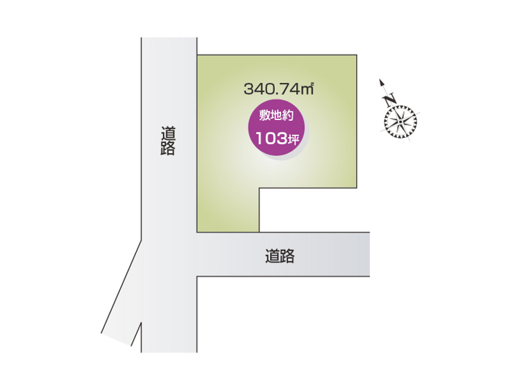 足利市小俣町　区画図