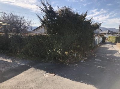 【前面道路含む現地写真】 | 小諸市御幸町東中学校西中古住宅