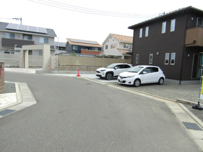 【前面道路含む現地写真】 | 新築戸建　笛吹市石和町小石和 | 前面道路含む現地写真です