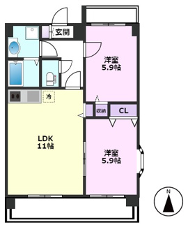 【間取り】 | アメニティ桜マンション