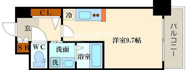 エスリード難波ステーションプラザの間取り