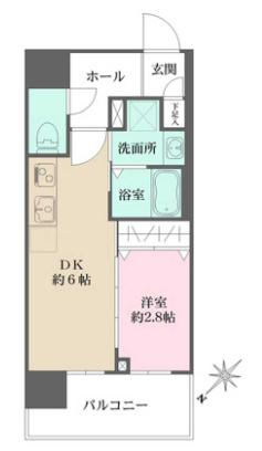 パークフラッツ蔵前の間取り