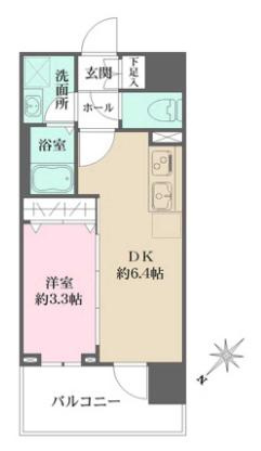 パークフラッツ蔵前の間取り