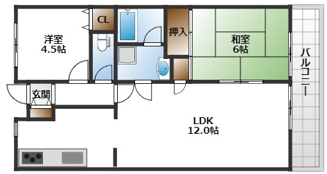 【間取り】 | 千里ヒルトンハイム壱番街