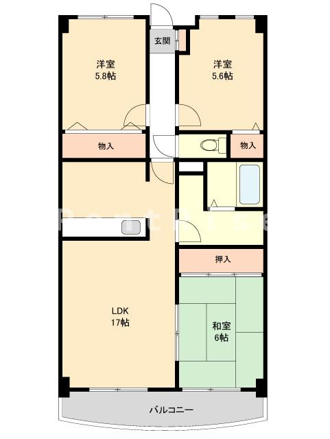 グランプラス西島の間取り