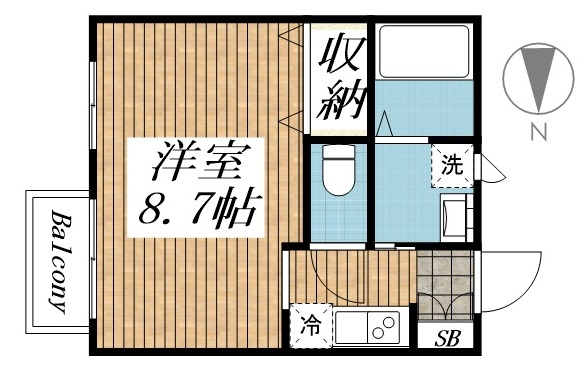 【間取り】 | Aレガート千葉椿森B棟