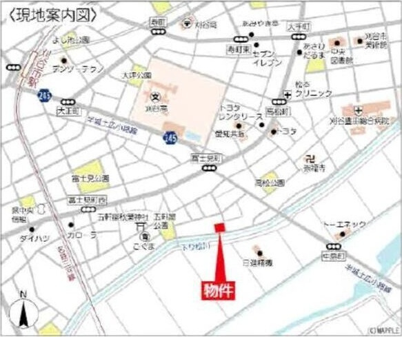 Alla　moda　Fujimi　A棟　　刈谷市の賃貸ならクラスホーム刈谷店の地図