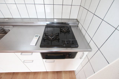 【キッチン】 | エスペランス６ | ガスコンロ
203号室　2018/9/17撮影