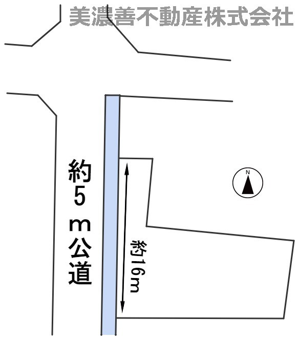 ５８４３３　岐阜市柳津町宮東土地の区画図