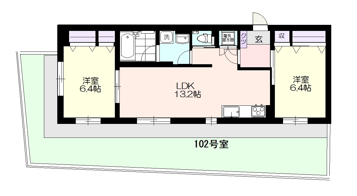 トレブルックの間取り