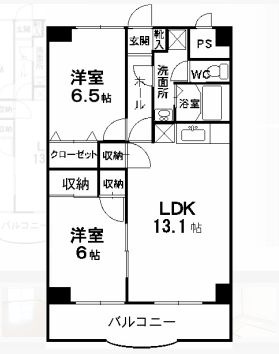 フォリストシティヒルズミナミの間取り