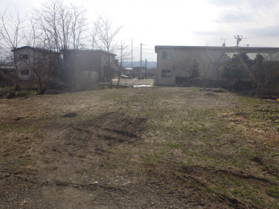 【前面道路含む現地写真】 | 大館市小館花字萩野台4-13・売地
