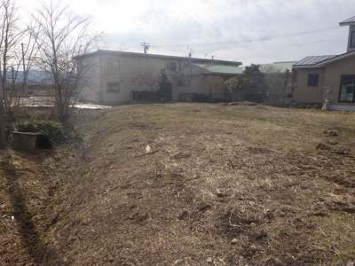 【前面道路含む現地写真】 | 大館市小館花字萩野台4-13・売地