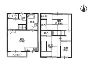 【間取り】 | 杭瀬第四団地14号棟