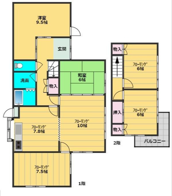 【間取り】の画像