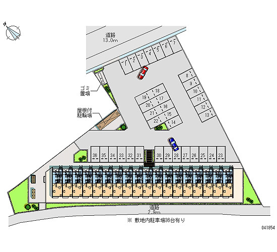 レオネクストグリーングラスの区画図