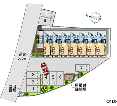 【区画図】 | レオパレスパティオ