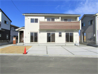 【外観】 | ブルーミングガーデン甲府市中町 | 新築戸建：甲府市中町・全3棟【1号棟】
土地面積：68.78坪　建物面積：33.31坪