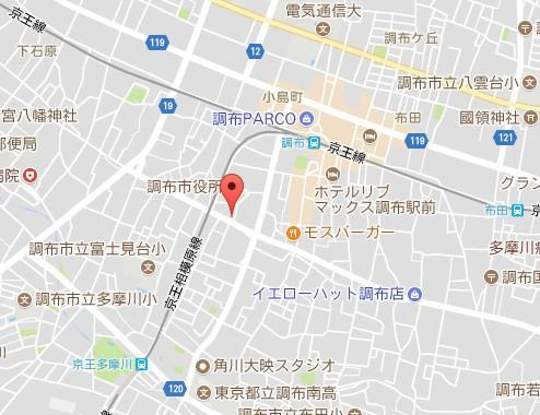 Cerisier Chofuの地図