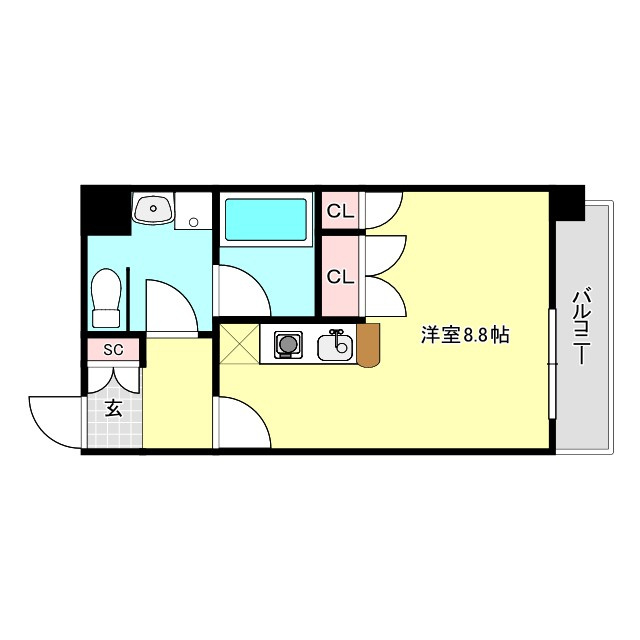 アスリート本町西の間取り