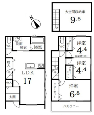 【参考プラン】 | 嵐山谷ヶ辻子町 建築条件付売土地 | 参考プラン 81.77㎡ 2018万円