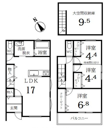 【参考プラン】 | 嵐山谷ヶ辻子町 建築条件付売土地 | 参考プラン 81.77㎡ 2018万円