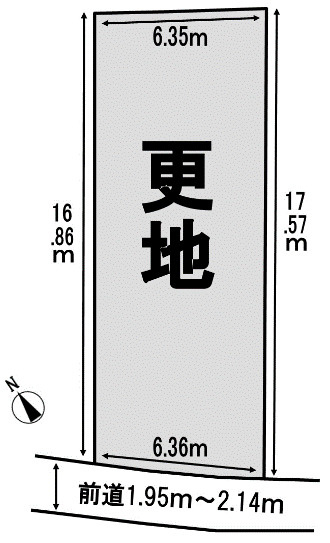 【土地図】 | 嵐山谷ヶ辻子町 建築条件付売土地 | 土地面積 約33.25坪 2480万円