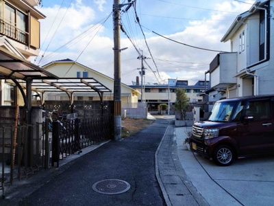【前面道路含む現地写真】 | 嵐山谷ヶ辻子町 建築条件付売土地