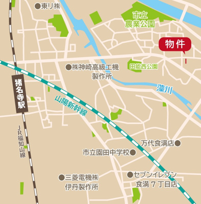 【地図】 | ファーストタウン第５田能　７号地 | カーナビ検索
尼崎市田能3丁目6-3付近