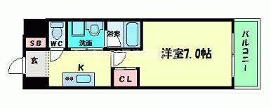 インペリアル靭本町の間取り