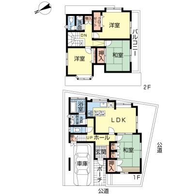 南馬込１－４９戸建の間取り