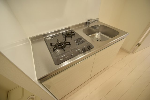 リブリ・レースパーク船橋法典のキッチン|2口ガスコンロ付