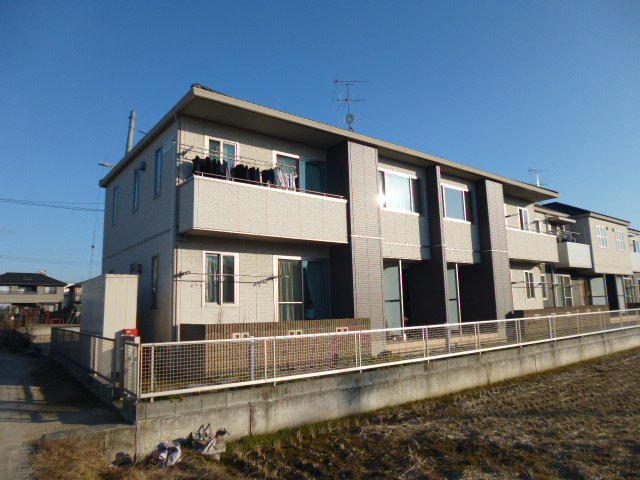 倉敷市大島のアパートの外観