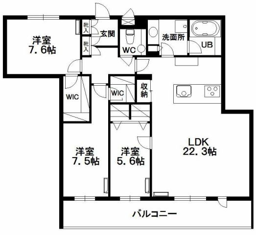 ヒルズレジデンシャルS12の間取り