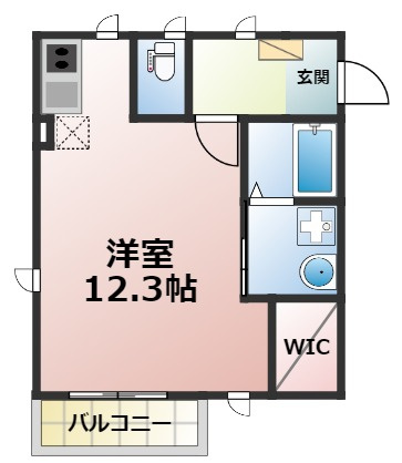 ディアコートKの間取り