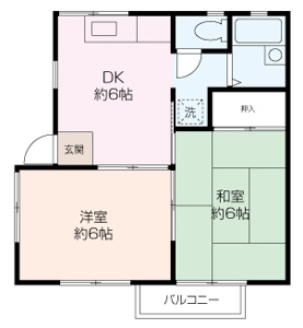 使いやすい2DKの物件です♪