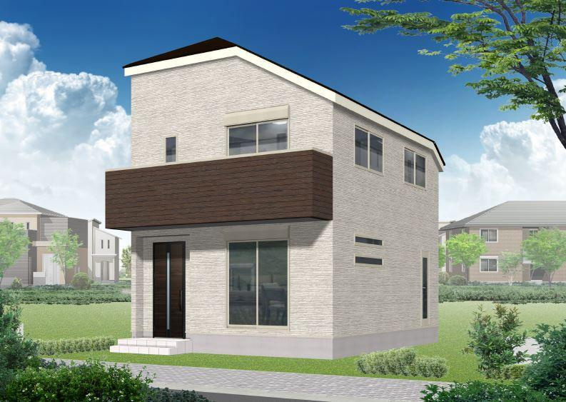 【横浜市瀬谷区宮沢１丁目60-9新築戸建て】★仲介手数料無料★（原小学校・原中学校）の外観パース