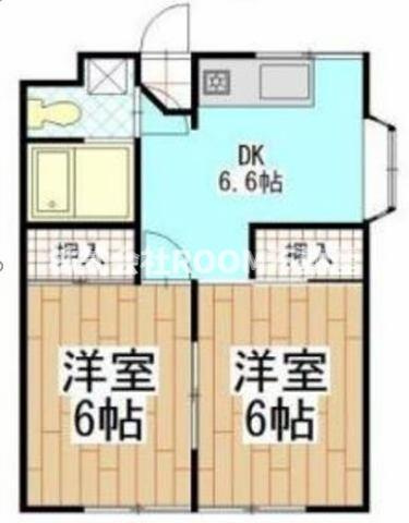 日昇コーポラスⅡの間取り